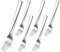 HaWare Large Stainless Steel Dinner Table Forks Set for Home/Kitchen/Restaurant, Square Edge& Mirror Polished, Dishwasher Safe - 20cm, Pack of 6