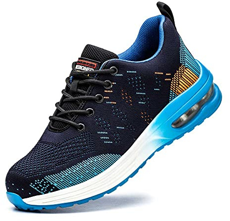 Zapatos de Seguridad Calzado de Seguridad Zapatillas de Seguridad Zapatos de Trabajo Comodos Ultraligeras Transpirables Hombre Mujer Alpha Blue EU 40