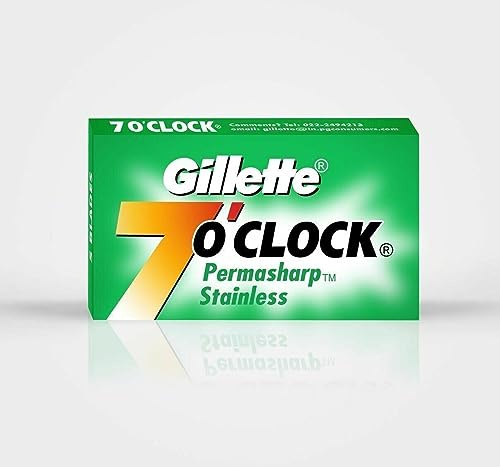 100 Rasierklingen Gillette 7 o' Clock Permasharp