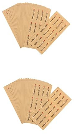 NUOBESTY Deko Für Kerzen Gießen 480 Blatt Aufkleber Siegeletiketten Handgemachte Etiketten Liebe Handmade Aufkleber Rechteckig