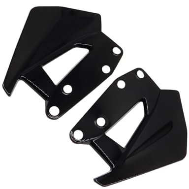 WNDUOKXH 2 stücke ABS Motorrad Windschutzscheibe Seite Windabweiser Spoiler Für R1300GS R 1300 GS 2024 Fly Screen Windschutz, Schwarz