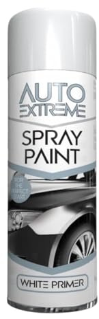 PEBBLE HUG All Purpose Spray Paint, White Primer Aerosol Paint, Ideal and Perfect Finish for Cars, Bikes, Vans, Metal and Wood, Quick Drying, Safe and Durable, 250ml (1 Pcs)
