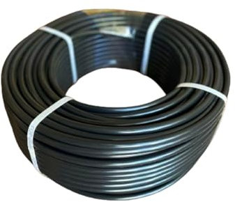 Mugar- Tuberías para Riego por Goteo de 16mm de Diámetro Marrones o Negras- Bobinas de Riego por Goteo- Tubos de Goteo de 16mm (Negro, 25 metros)