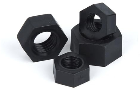 25 Stück M2 M3 M4 M5 M6 M8 M10 M12 Nagelneu Schwarz Weiß Nylon Kunststoff Isolierung Metrisches Gewinde Sechskant Sechskantmutter for Bolzenschraube(M10)