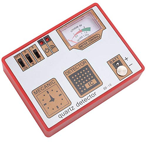 ZJchao Tester per Pile a Bottone, Tester per Movimento Al Quarzo di Orologi, Macchina per Smagnetizzazione per Riparazione di Orologi, Leggero e Compatto, Comodo da Trasportare e Riporre