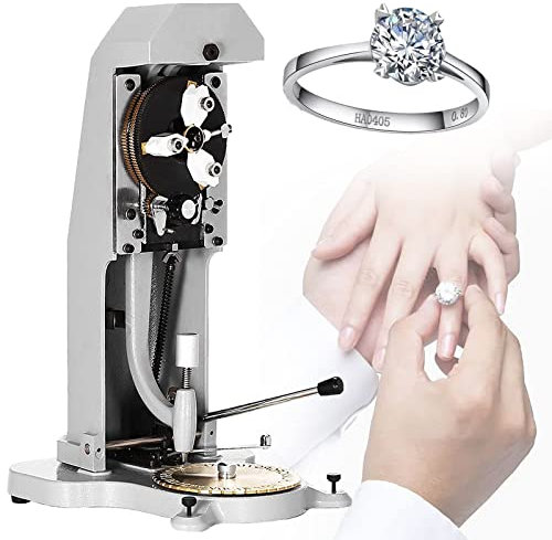 Jewelry Making Kit,Ring Engraving Machine,Ring Engraver Inside Ring Engraving Machine,1.5mm-2.0mm Standard Letter Block,Stamper with Double Sided Dial for Rings Inner Engraving