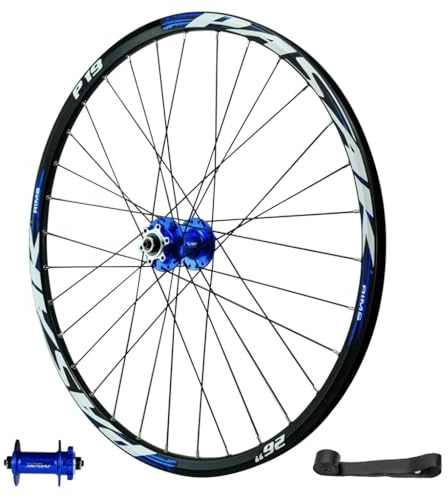 LPYDWZ 26 27,5 29 Tums MTB Cykelhjulsats, Skivbroms 142mm Genomgående Axel HG Förseglad Lagernav Cykel Främre Bakhjulsfälg for 7-11 växlad Kassett(QR Front wheel,26 ER)
