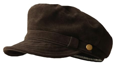 YM YOUMU Damen Newsboy Cap Faux Suede Baskenmütze Verstellbar Casual