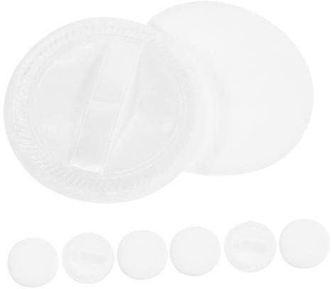 Ipetboom 10 Stücke Puderquasten Gesichtspuderquasten Aus Baumwolle Kleine Kosmetikpuderquasten Make-up-pads Puderquasten Für Loses Puder Runde Make-up-pads Für Puder