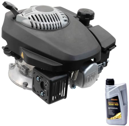 SECURA DV130 Verbrennungsmotor 22,2/80 - Leistungsstarker Benzinmotor für Rasenmäher inkl. Motoröl 1l 10W40