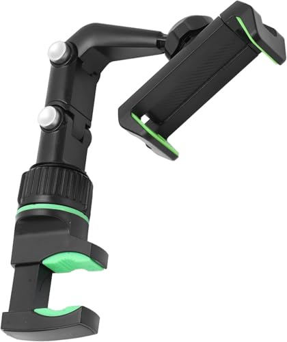 CYTGOUPER Guitar Phone Holder Mount Adjustable Angle, Headstock Phone Stand with 10pcs Picks, Guitar Accessories for Acoustic Electric Live Broadcast & Video Recording, Adjustable for All Cell Phone