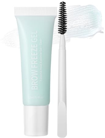Gel Maquillage Sourcils - Colle Sourcils Légère - Gel 12Ml Résistant Séchage Rapide Naturel Résistant à l'Eau avec Applicateur pour Femmes Quotidien Soirée Mariage Voyage Fête Occasionnels