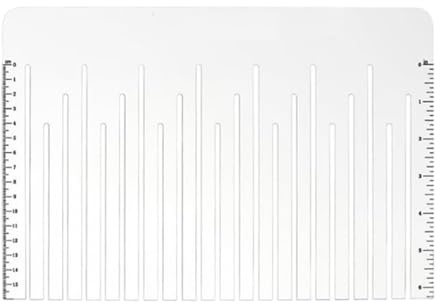 Générique Règle de en acrylique – Outil de mesure transparent, guide de coupe de vêtements de précision pour tailleurs et quilters | Ourlet artisanat tissage tricot tissu modèle faisant bricolag