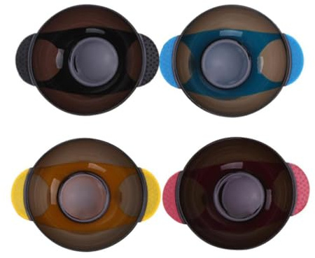 KHBUAB 4piezas Tazones para Tinte con Ventosa Tazones de Silicona Reutilizables para Mezcla de Colores Peluquería de Cuencos Antideslizantes para Salón de Belleza Color Color Aleatorio