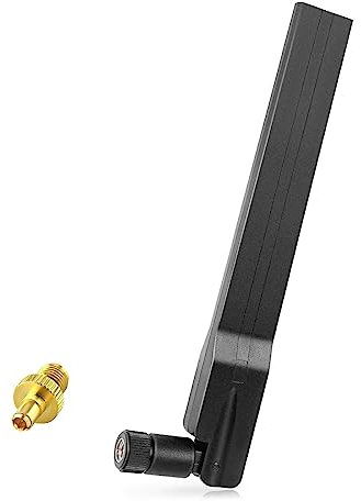 Maswell 5G 4G LTE Antenna SMA-Male Indoor, 600-6000MHz 2dBi Not for Speed Competition (SMA-Male with TS9)
