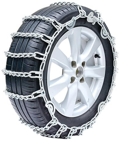 Schneeketten für Autos, Winterreifen Ketten für SUVs und LKWs, 2 Stück 5,7 mm Auto-Schneeketten Aus Legiertem Stahl, Einfach zu Montieren, für Reifenbreite 155 mm–275 mm (Size : 195)