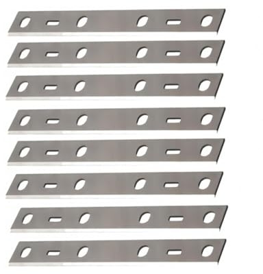 Lames de couteaux de raboteuse 8 pièces 8,27 Lames de raboteuse réversibles for PT85 PT8500 HT850, 210x22x1,8mm Outils de coupe de travail du bois HSS avec lames tranchantes