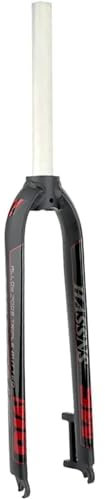 NBTRXWAFR 26/27.5/29 Pollici MTB Bike Fork, Forcella Rigida in Lega di alluminio/28.6 * 250Mm Tubo dritto/100Mm apertura/700Mm Lunghezza Totale/Adatto Mountain Bikes,Rosso,29inch