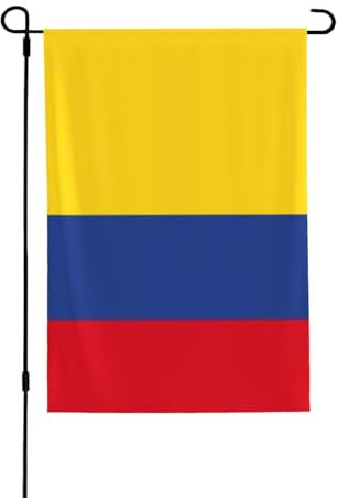 Drapeaux de jardin pour l'extérieur – Drapeau de la Colombie aux couleurs vives, parfaits pour Pâques et la décoration extérieure, drapeaux de printemps toutes saisons