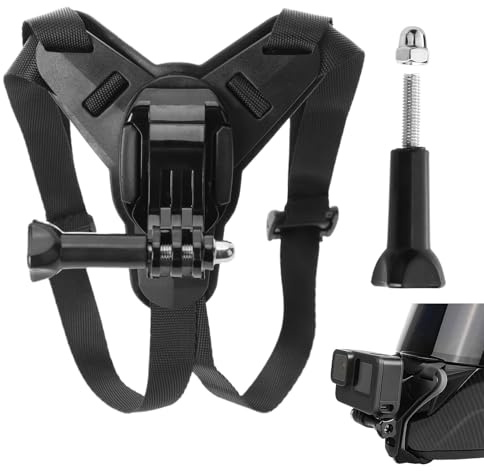 Support Menton Casque de Moto pour GoPro Hero13 12 11 10 9 8 7, DJI Osmo