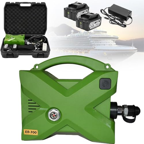 YXFAZPP Pompa idraulica alimentata a Batteria, centralina elettrica Portatile della Pompa idraulica, Pompa idraulica elettrica 70Mpa 10152psi, per lavori all'aperto ad Alta Quota