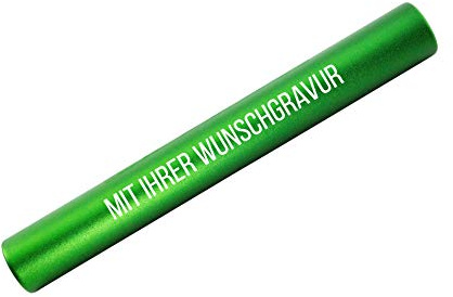 SNEG Staffelstab aus Aluminium mit Gravur Geschenk für Mitarbeiter, Motivation, Abschied, Amtsübergabe | Sport | hochwertige Gravur