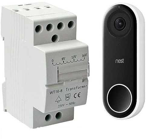 16v Transformer BT8-16 8VA for Nest Hello Doorbell 16 Volt - Designed for Nest Hello Door Bell to be used in the UK