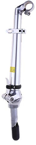 CUTICATE Lenkervorbau klappbar, verstellbar, 25,4mm, Riser Fahrrad Vorbau - Silber-25,4 mm