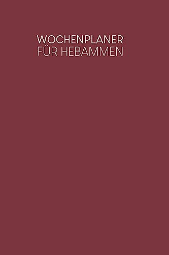 Wochenplaner für Hebammen: Handlicher Terminkalender | Motiv: Rot