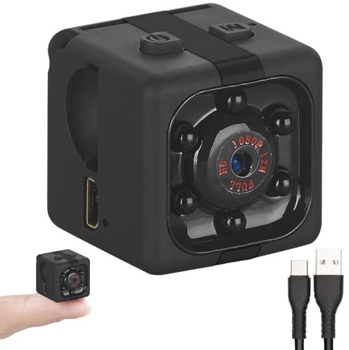 Somikon Minikameras: HD-Micro-Videokamera & Webcam, HD 720p, mit Bewegungserkennung & Akku (Mini Kamera Spion, Mini Videokamera, Minikamera Speicher)
