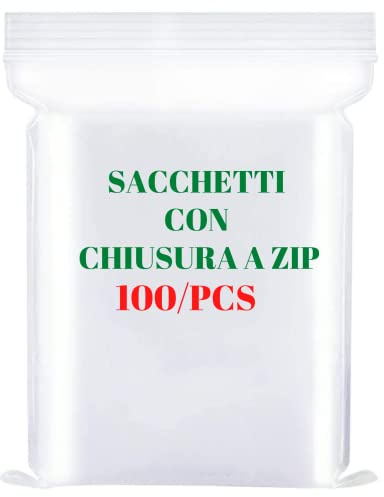 Bustine trasparenti richiudibili | buste trasparenti con chiusura | sacchetti plastica richiudibili | sacchetti con chiusura zip resistenti con chiusura a zip piccoli per alimenti imballaggi 12x18