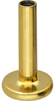 PIERCINGLINE Titan Labret Stecker OHNE AUFSATZ mit Innengewinde 0,9 mm Piercing Ohr Lippe Nase Farb & Größenauswahl