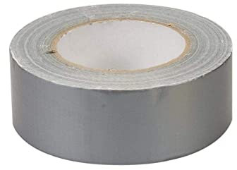 All Trade Direct Pack of 1 Silver Waterproof Adhesive Cloth Tape, Heavy Duty & Super Sticky Duct Tape Ultra Strong Adhesive Cloth Tape - 50mm x 50m
