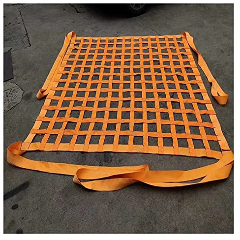 ZXFF Shelf Bungee Cargo Net, Heavy Duty Motorcycle Bungee Cargo Net, Flat Polyester Cargo Lifting Bag, Truck Bed Cargo Net, Cargo Net Hoist, Trailer Net (Size : 1x1m/load:500kg)