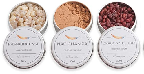 Fresh Incense Mixed Collections in 30ml Tins (Frankincense, Nag Champa & Dragon's Blood)