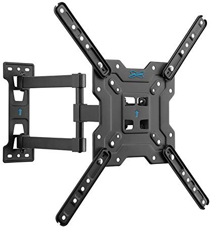 Support Mural pour téléviseur Portable, pivote, s'incline, s'étend, Tourne Le Support du Support de télévision pour téléviseur Plat incurvé de 17 à 55 Pouces jusqu'à 45 kg, Max.Support de