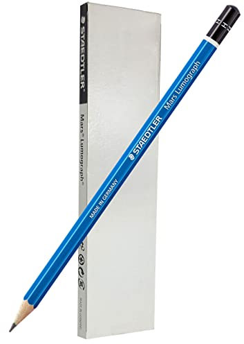 STAEDTLER Mars Lumograph H Bleistifte, Graphit, 6 Stück