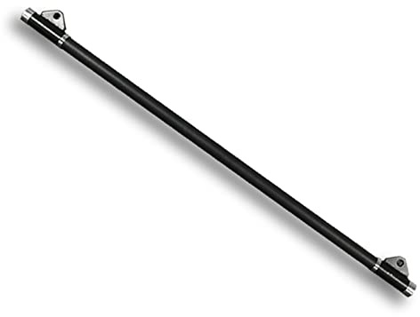 BIRLD Vollstahl Gerade Stange Kabelzug Zubehör, Latzugstange Mit 2 Drehgelenk, Bizeps Zugstange Für Pulley Kabelmaschinen, Home Krafttraining