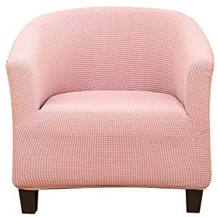 Morbuy Sesselhussen Sesselbezug Stretch, Sesselüberwurf Sesselschoner Elastisch Sofahusse für Clubsessel Loungesessel Cocktailsessel (Rosa)