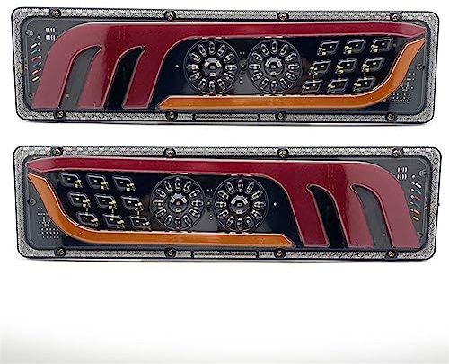 REPYL 2 pièces 12-24V LED feu arrière de camion feux arrière arrêt indicateur de frein lampe de signalisation for remorque caravane camion tracteur (Color : 2 PCS 46CM, Size : 12v)