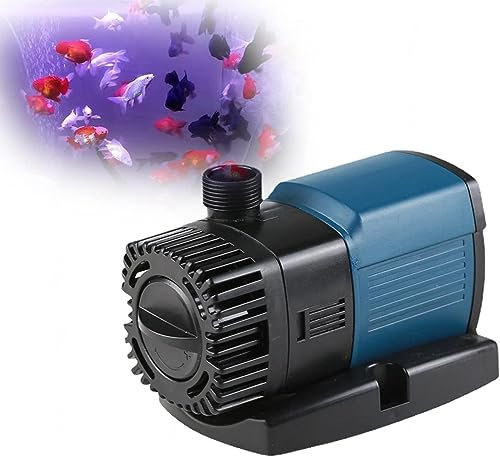 Low-Voltage Variable Frequency Silent Water Pump,Pond Pump Aquarium Submersible Aquarium Water Pump for Garden Fountain Hydroponics Pond Fish Tank Water Filter Pump,2000l/H