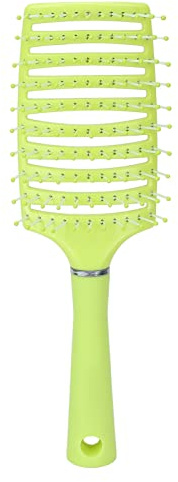 Brosse à Cheveux Démêlante avec Conception Creuse, Grand Outil de Coiffure à Palette Ventilée pour Cheveux épais et Raides, Dents Incurvées pour le Massage du Cuir Chevelu,