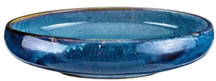Verlo DEEP Blue Bowl schüssel 29,5 cm Salatschüssel Dessertschalen Servierschale Müslischalen aus hochwertigem Porzellan