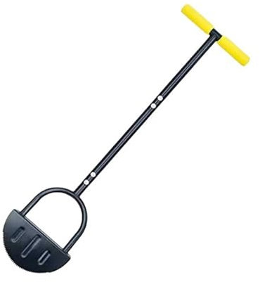 BOPIES Rasenkantenwerkzeug Mit T-Griff, Halbmond Manueller Graskantenschneider Sägezahn-Rand Kanten-Schaufel for Hof, Garten, Landschaftsbau, Bürgersteig