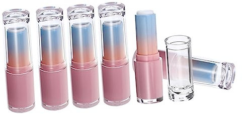 Ipetboom 6 Stück Lippenstift Behälter Klein Aus Kunststoff Transparent Mit Deckel Leere Lippenbalsam Tube Für Selbstgemacht Reisen