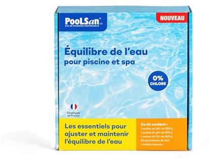 BSI - PooLSan - Kit Equilibre De l'eau - pour l'Equilibre De l'eau Piscine Et Spa