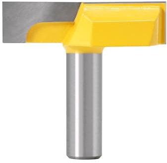 1 Stück Fräser for die Bodenreinigung, Durchmesser 57 mm, 12 mm, 1/2-Zoll-Schaft, Oberflächenhobel-Fräser for die Bodenreinigung, Doppelschneidfräser aus Hartmetall for die Holzbearbeitung(12.7mm shan