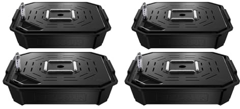 VIVOSUN FlexFeed 4er-Pack selbstbewässernder Stofftopf mit Wasserzähler & Wartungsfenster, Auto-Bewässerungssystem für Growzelt, Gewächshaus & Indoor Anbau