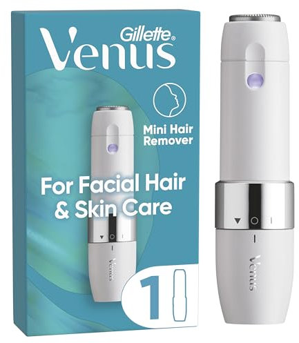 Venus for Facial Hair & Skin Care, Face Trimmer for Women, Mini Facial Hair Remover, Compact and Portable Electric Shaver for Women