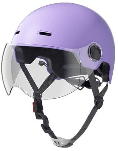 Aperto Caschi da Moto Portatile Jet Casco Scodella ECE Omologato retrò Motociclo Aperto Faccia Casco Donna Uomo Scooter Casco per Moto, Adult Cruiser Chopper Mezzo Casco